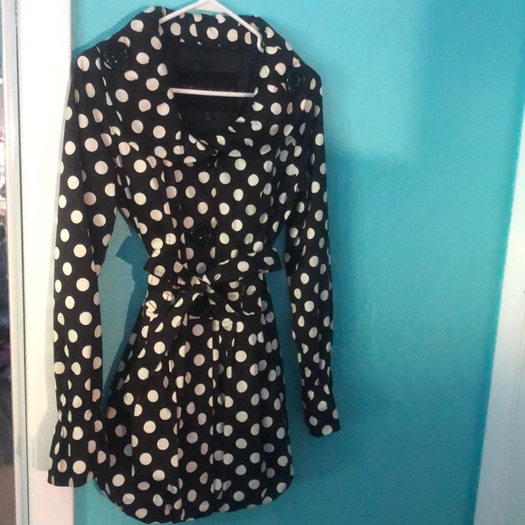 Betsey Johnson Brand: Polka Dot Coat - Picture 1 of 4